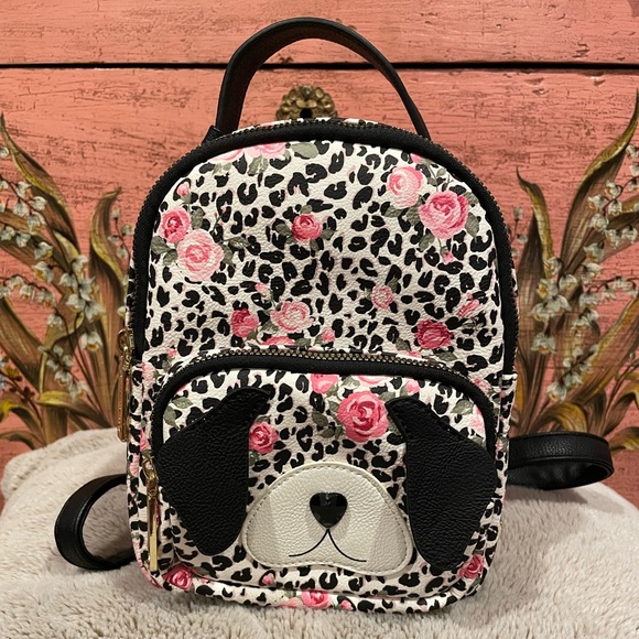 Betsey Johnson Handbags - Betsey Johnson Kitsch Mini Floral Puppy Backpack
